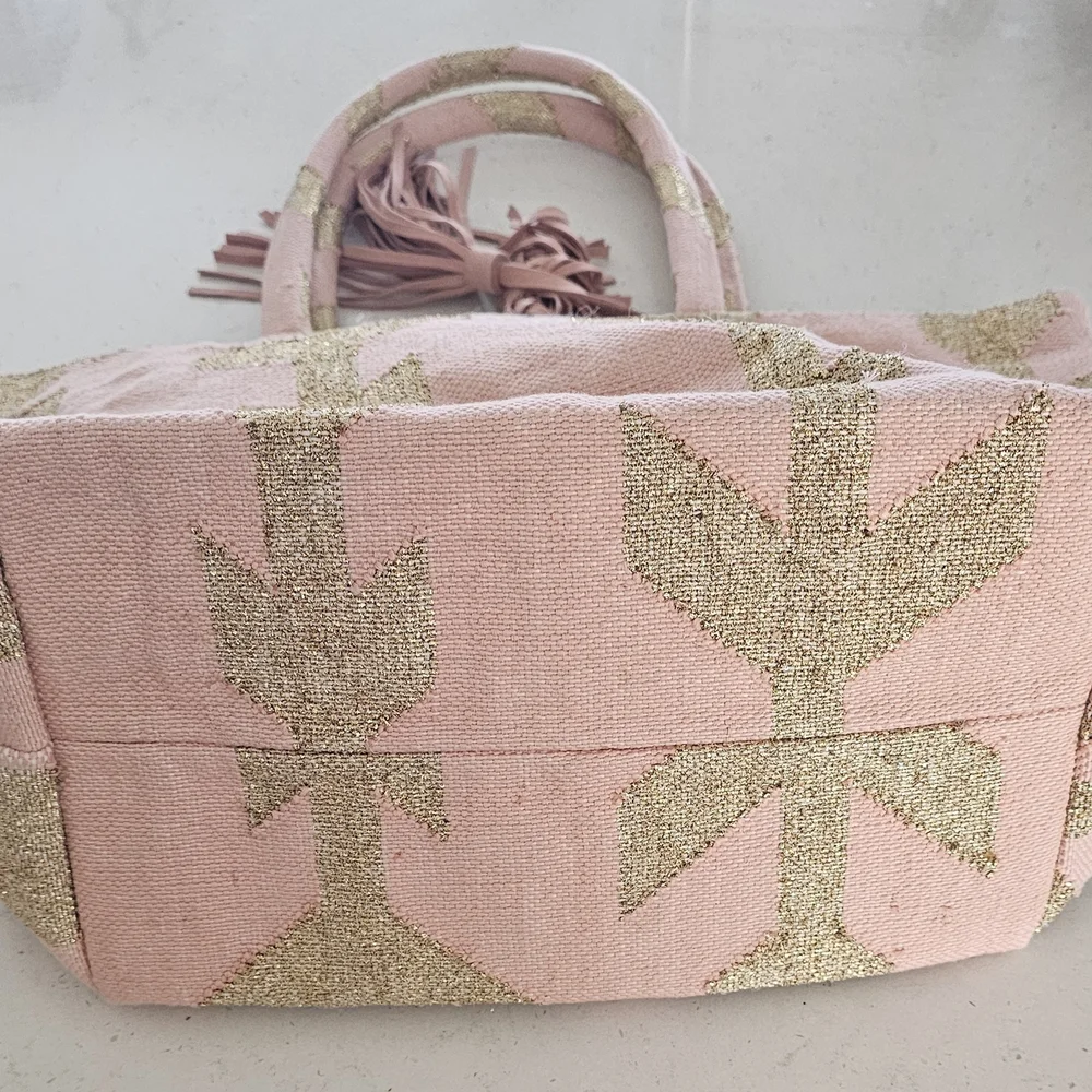 Pink and Gold Tote Bag